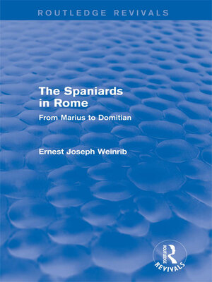 cover image of The Spaniards in Rome (Routledge Revivals)